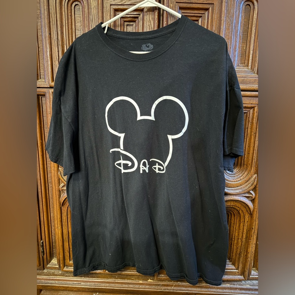 Black T-Shirt with Mouse Ears Design